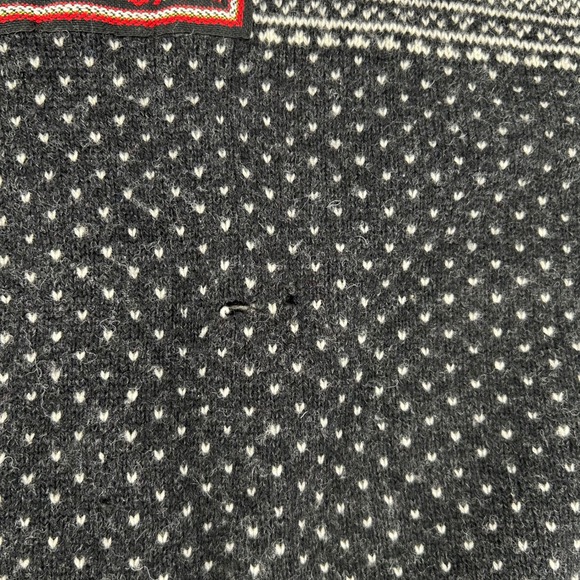 Christiania Sweaters Womens Knit Sweater Nordic Fair Isle Folk Art Size L FLAWED - Picture 4 of 6